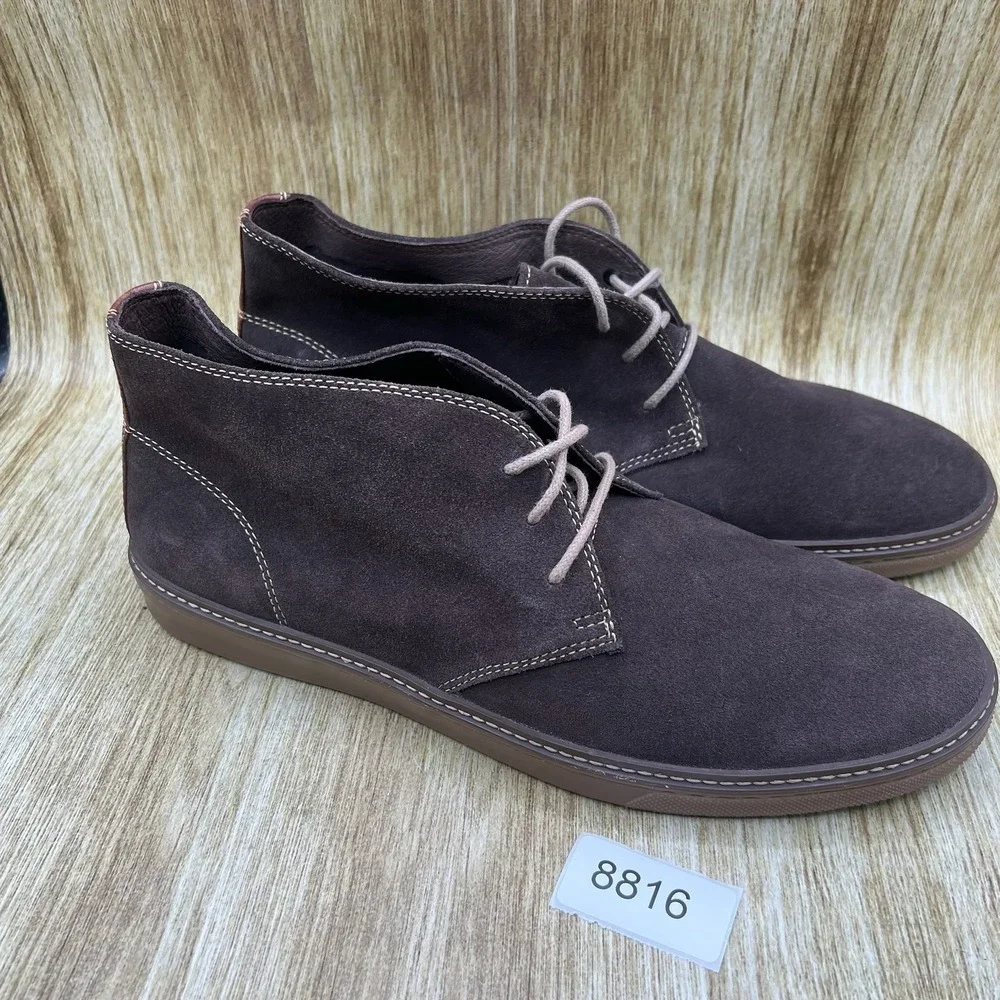 Johnston & Murphy Chukka Boots Men's Size‎ 12M Brown Suede Lace Up 25-2050
